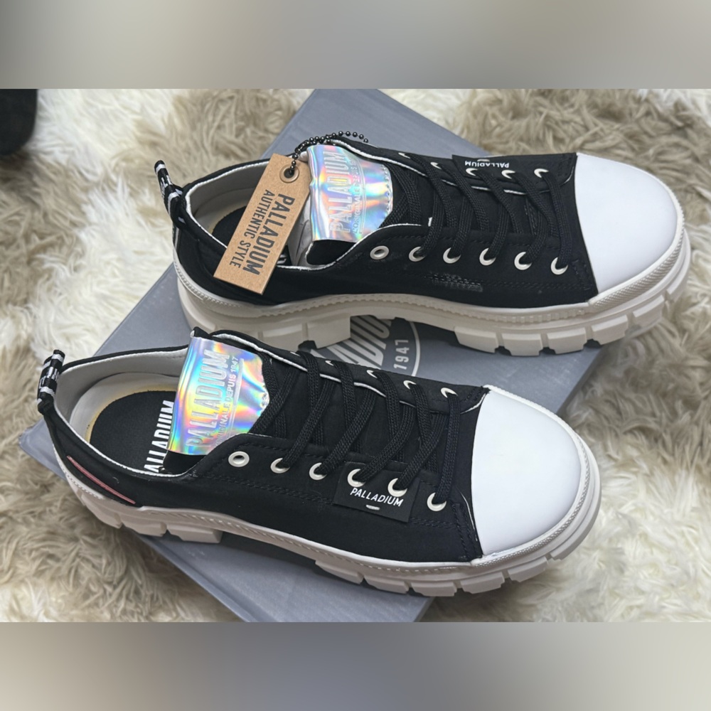 Palladium Monochrome Canvas Sneakers